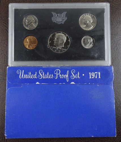 1971 mint proof set - proof,