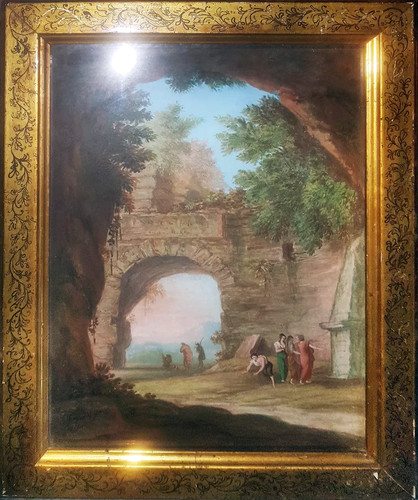 Acquerello antico firmato - acquerello,