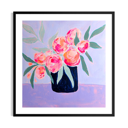 Quadro astratto floreale