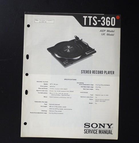 Originale sony tts 360 - originale, tts-360