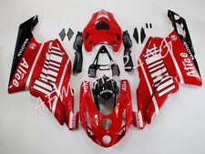 Kit carene carrozzeria iniezione ABS rosso nero Alice per Ducati 749/999 2003 04