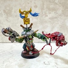 Warhammer 40K Ork WarBoss Attack Squig Miniature Painted Citadel Games Workshop