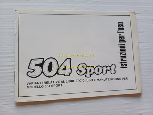 Benelli 504 sport 1981 - benelli,