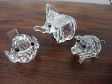 lotto 3 animaletti swarovski