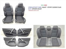 ✅✅✅BMW E60 5 SERIE Set Sedili Sportivi Mezza Pelle FLAS GAAT S481A AA FS