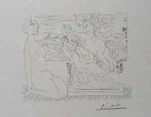 Pablo picasso scena equestre - picasso:,
