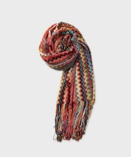 Missoni sciarpa con frange zig