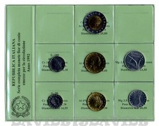 REPUBBLICA ITALIANA - SERIE DIVISIONALE MONETE LIRE ITALIA 1992 FIOR DI CONIO