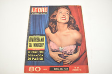 Rivista Le  Ore Marzo 1958 Ita