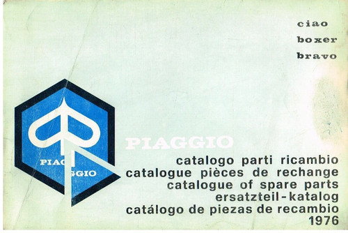 Catalogo ricambi piaggio ciao - catalogo,