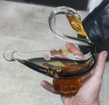 antico Posacenere cigno in vetro Murano vintage posa cenere vecchio antiquariato