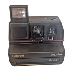 Polaroid Impulse Portrait anni 80 fotocamera istantanea flash integrata per pellicola 600