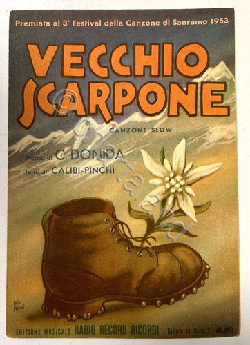 Spartiti vecchio scarpone - spartiti,