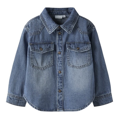 Camicia jeans bimbo name - bimbo, 2-7a