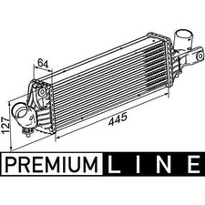 INTERCOOLER MAHLE CI 355 000P