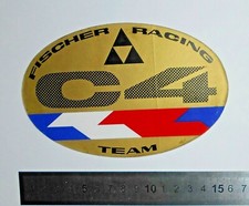 ADESIVO STICKER VINTAGE FISCHER C4 SKI SCI RACING TEAM AUTOCOLLANT AUFKLEBER