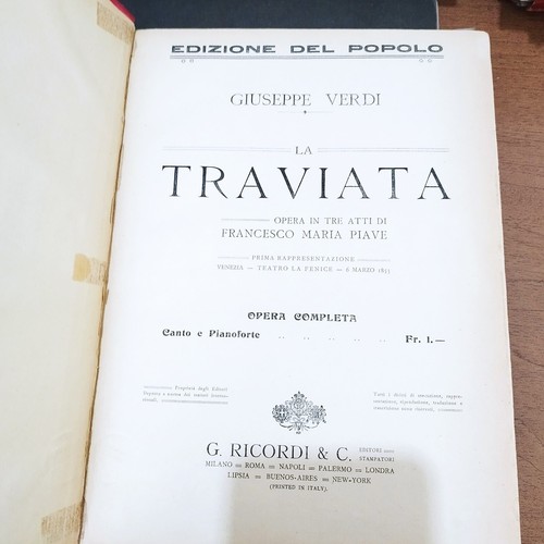 Verdi traviata spartito - verdi, la
