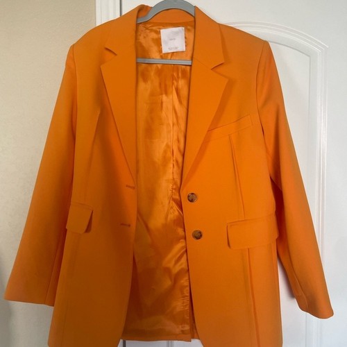 Blazer donna mango arancione - blazer,