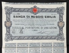 1915 - BANCA DI REGGIO EMILIA - 1 AZIONE