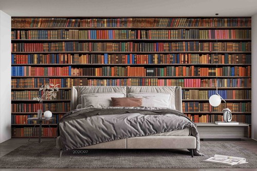 Libreria libri tavola - 3d,