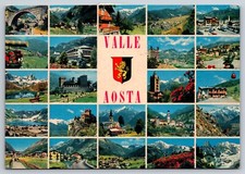 Postcard Valle D'Aosta Italy