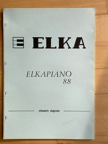 Elka piano service manual - service,