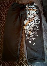 Iceberg History Pantalone Felpato Uomo XXL Nero "Leader Of The Pack" Designer ITALIA