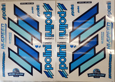 KIT ADESIVI PER CARENE SCOOTER POLINI TEAM DESTRO E SINISTRO STICKERS DECALCO