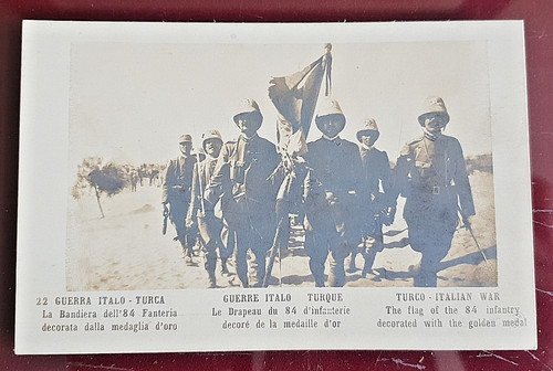 Cartolina guerra italo - guerra, turca