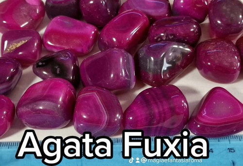 Agata fuxia grande rosa - grande, pietre