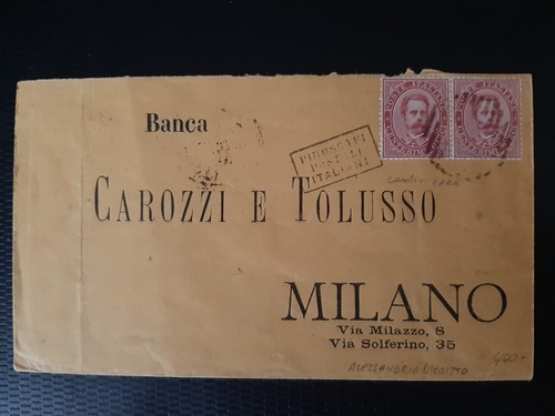 1882 regno busta - busta, coppia