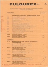 catalogoFULGUREX 1978 Preisliste Spur O ELETTREN ONLY PREISLISTE CHF    D F   aa