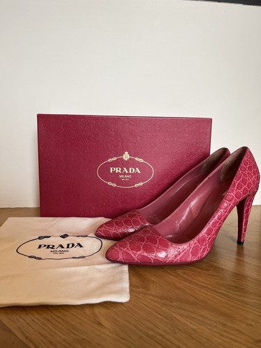 Prada decolte donna - rosa, pelle