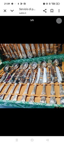 Set posate placcato argento - set,
