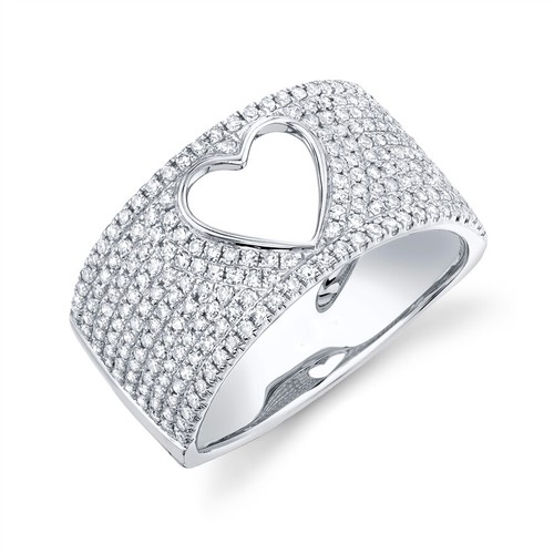 14k oro bianco - oro, cuore