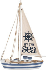 Nave a Vela in Legno Con 11