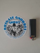 Adesivo ultras Prato Brigate Gnorres, anni 80, originale