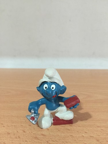 Schleich puffi smurfs - puffi, muratore
