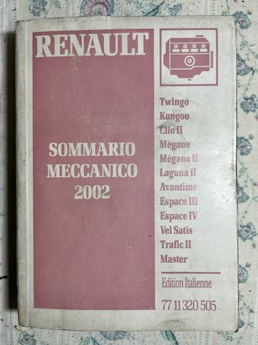 Manuale renault meccanico 2002 - manuale,