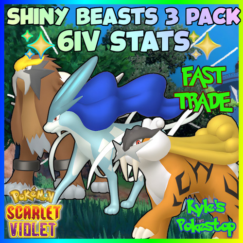 6iv shiny suicune entei - ✨,
