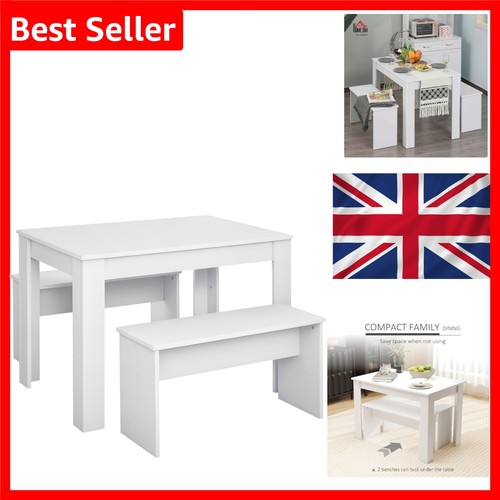 Homcom set tavolo pranzo - homcom, da