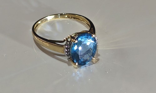 Anello topazio blu - topazio,