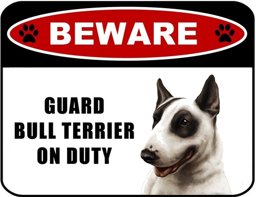 Insegna per cani - bull, terrier