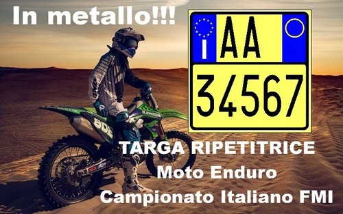Targa ripetitrice moto enduro - targa,
