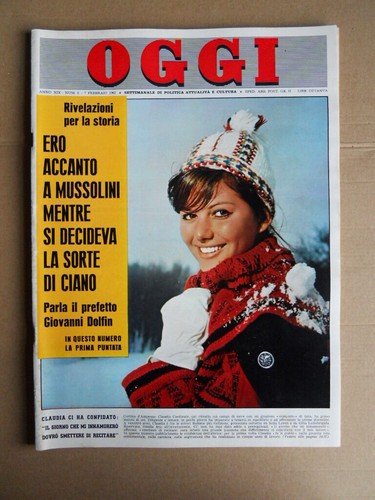 Oggi 1963 claudia - oggi, n�6