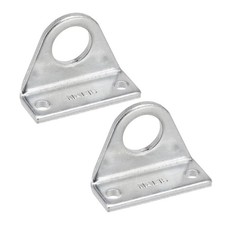Air cylinder rod fork mounting