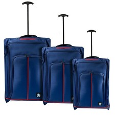 SET 3 TROLLEY DA VIAGGIO BLU