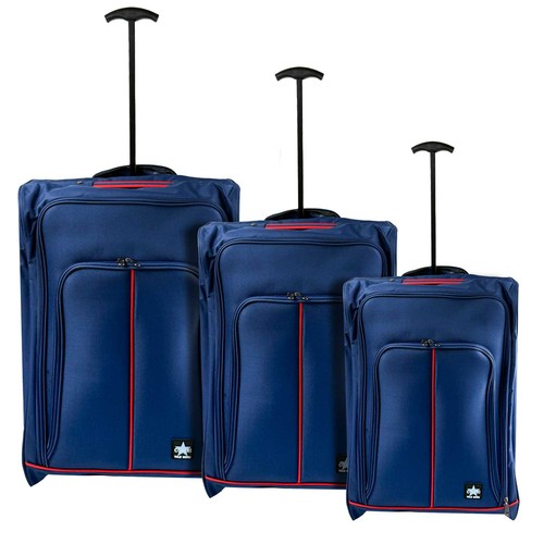 Set trolley viaggio blu - set,