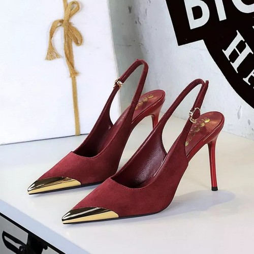 Decolte rosso scuro - tacco, 9,5