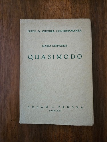 Mario stefanile quasimodo - mario,